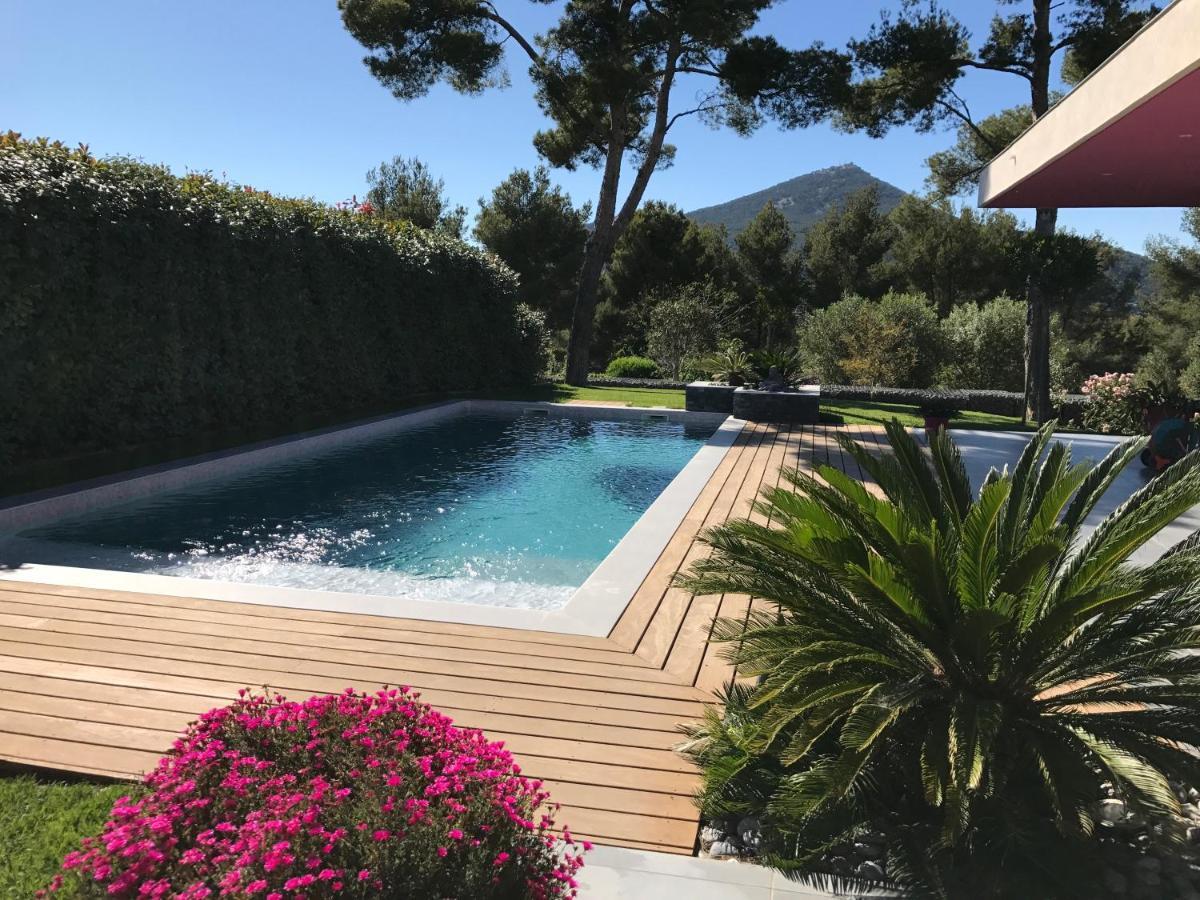 Chambre Luxe Dans Villa De Standing Avec Piscine, Acces Discret Et Independant, Terrasse Arboree Et Parking Prive La Valette-du-Var Buitenkant foto